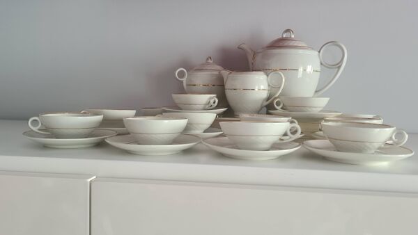 service à café année 50 porcelaine de limoges