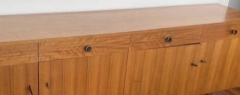 Vintage Scandinavian teak sideboard from the 60s, 70s