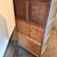Renovated grey-blue storm commode