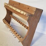 Old wall shelf - Burmese teak rack - 53 x 15.5 x 39 cm