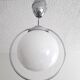 Suspension ''bistrot'' Monte et Baisse - Globe opaline blanche - 1940
