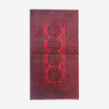 Handwoven Red Rug Traditional Ziegler Carpet- 105x190cm