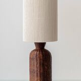 Ceramic Trompe L'Oeil Wicker Table Lamp with New Woven Cream Cord Lampshade