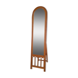 Vintage bamboo psyche mirror 38x150cm
