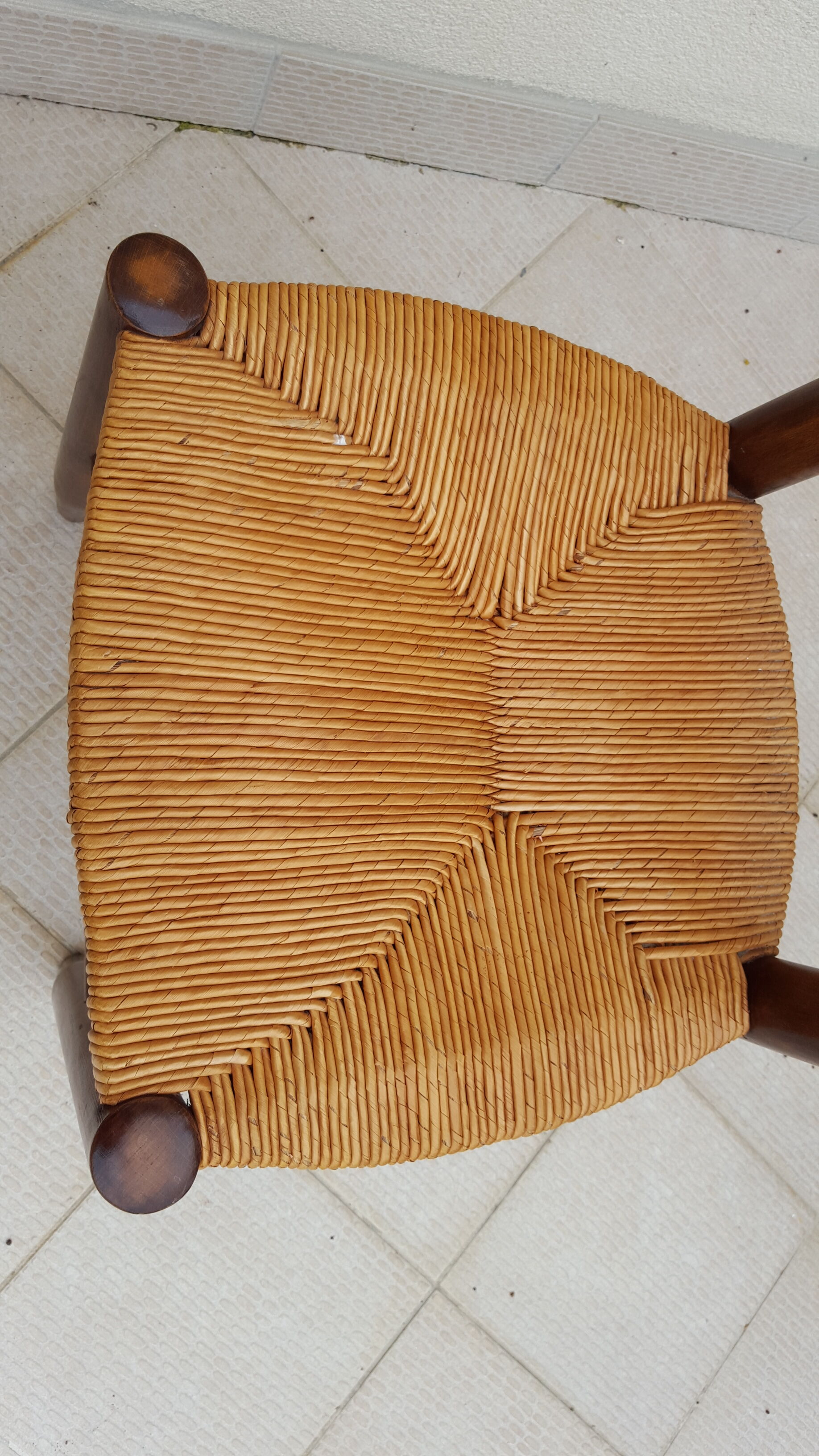 Rush chair France 1960-70s