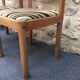 Paire chaises bois et tissu