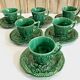 6 cups and coffee cups slurry Gien 1860/1871