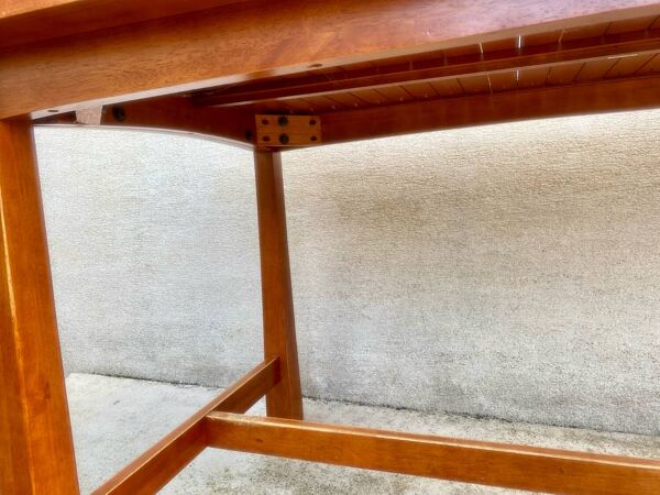 Table exotique verre et bois massif Thaïlande