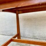 Exotic glass and solid wood table in Thailand