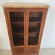 Old display case library with wire mesh from the Napoleon III period, late 19th century