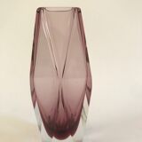 Pink Sommerso vase from Murano