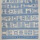 Yona FRIEDMAN: Pictograms of Genesis (Blue), signed original silkscreen