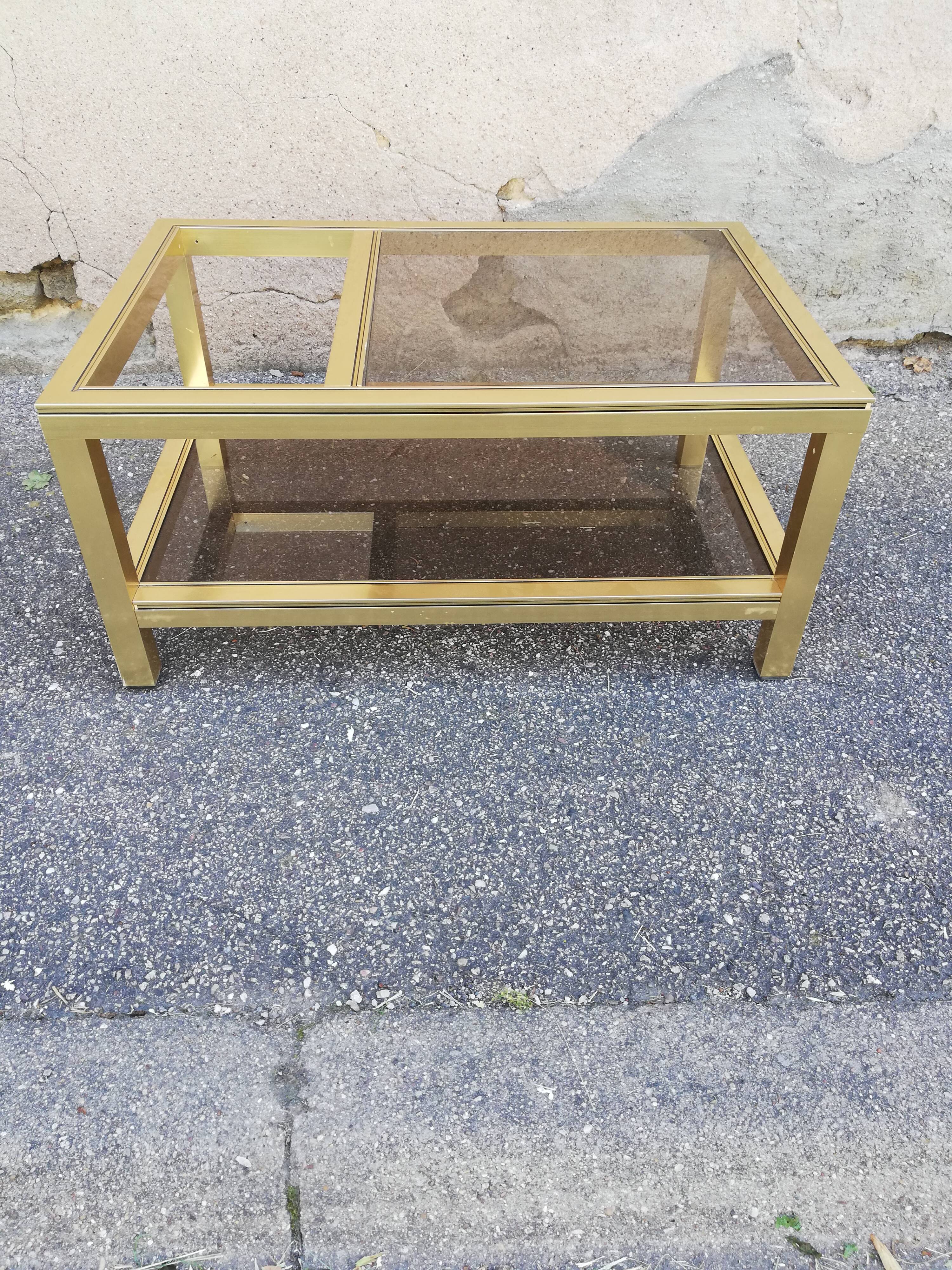 Table basse vintage 2 plateaux