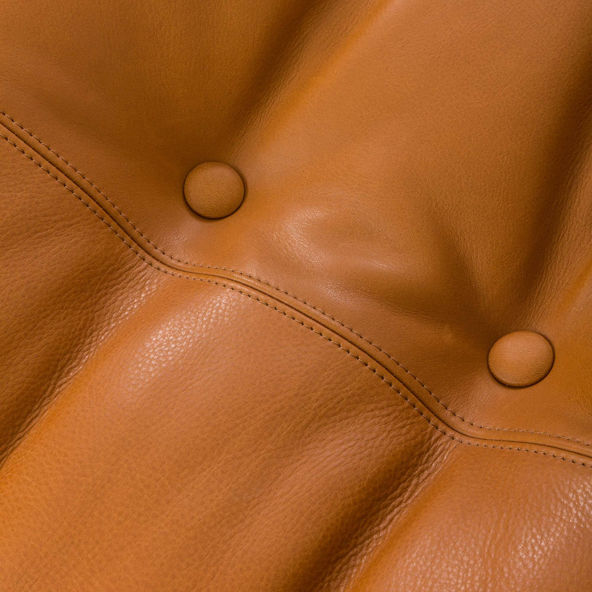 Canapé Soriana d'Afra et Tobia Scarpa pour Cassina, en aniline entièrement naturelle