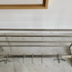 Vintage coat rack, chromed metal, art deco cloakroom