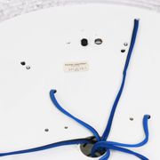 Large round frosted glass ceiling light, Kaiser, Germany, 1970s