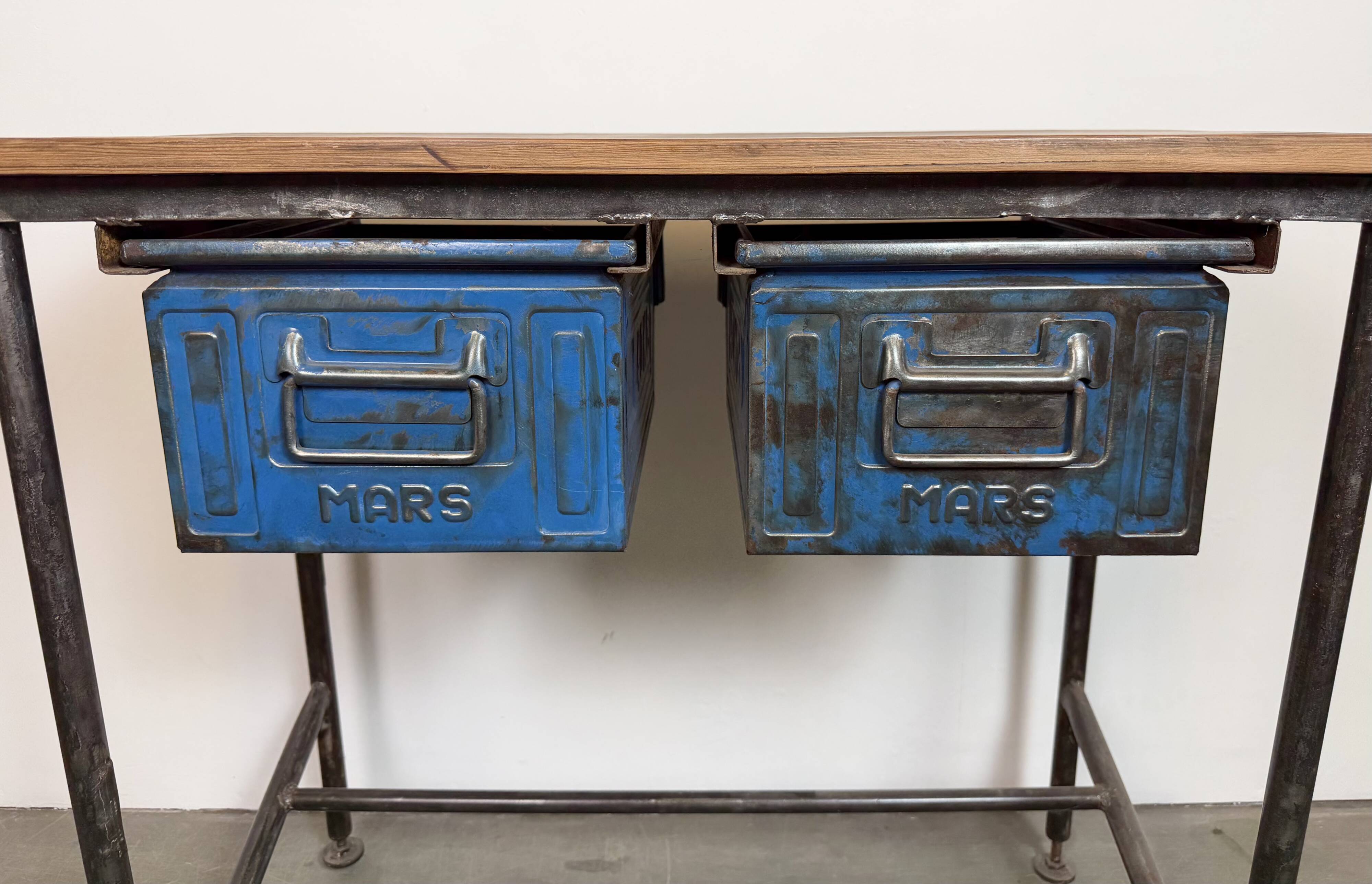 Vintage Industrial Worktable, 1960s