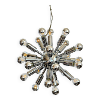 Lustre spoutnik 24 feux Space Age, années 70