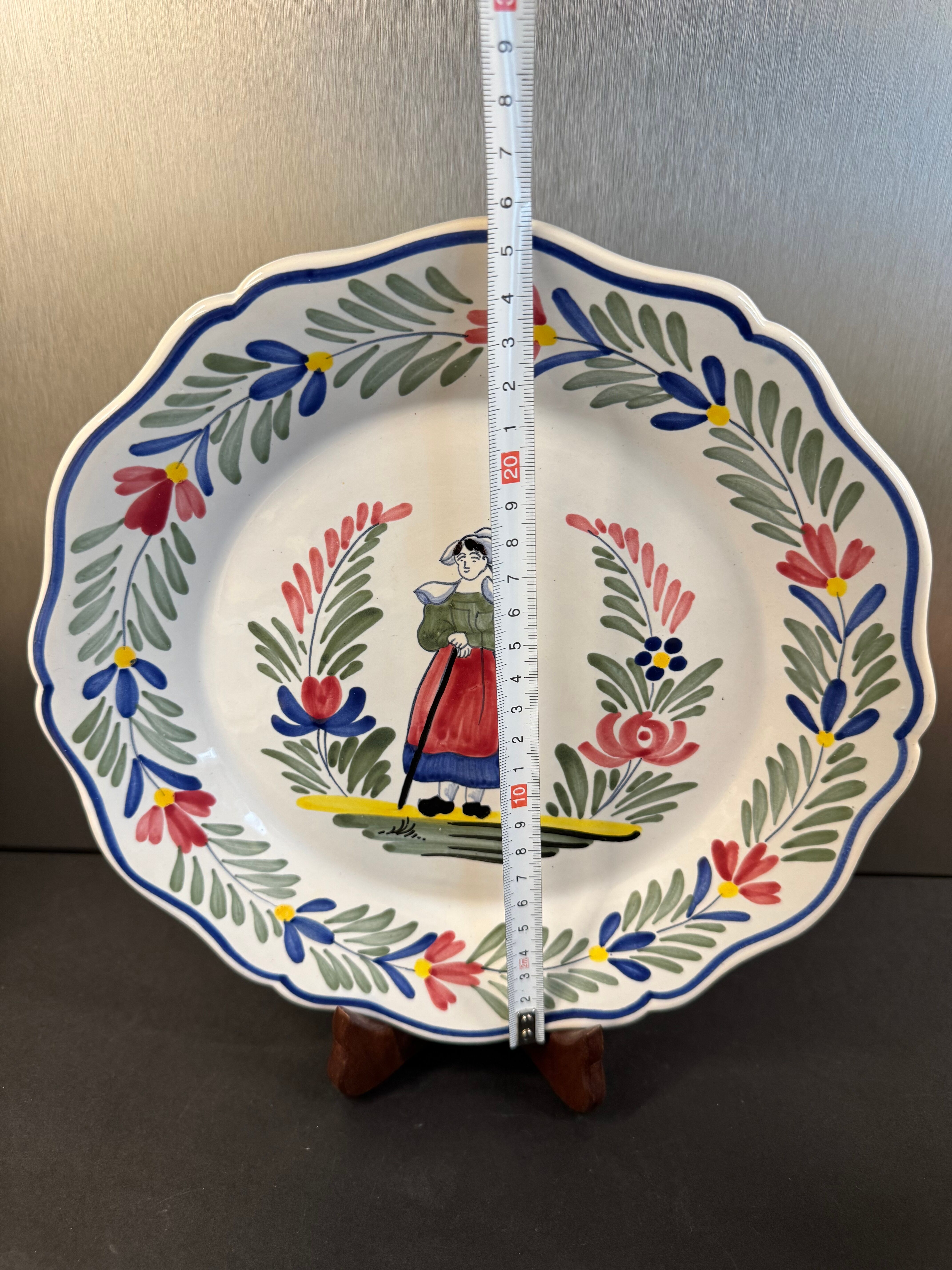 Quimper decorative plate
