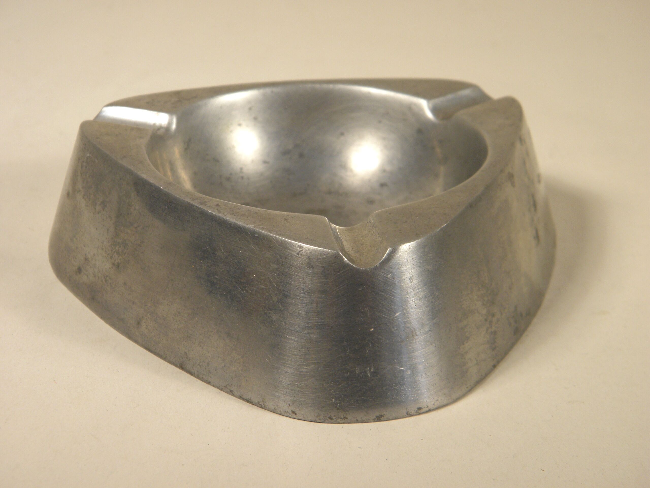 Vintage aluminum ashtray