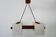 Scandinavian chandelier in perspex and teak from the 60s/70s.