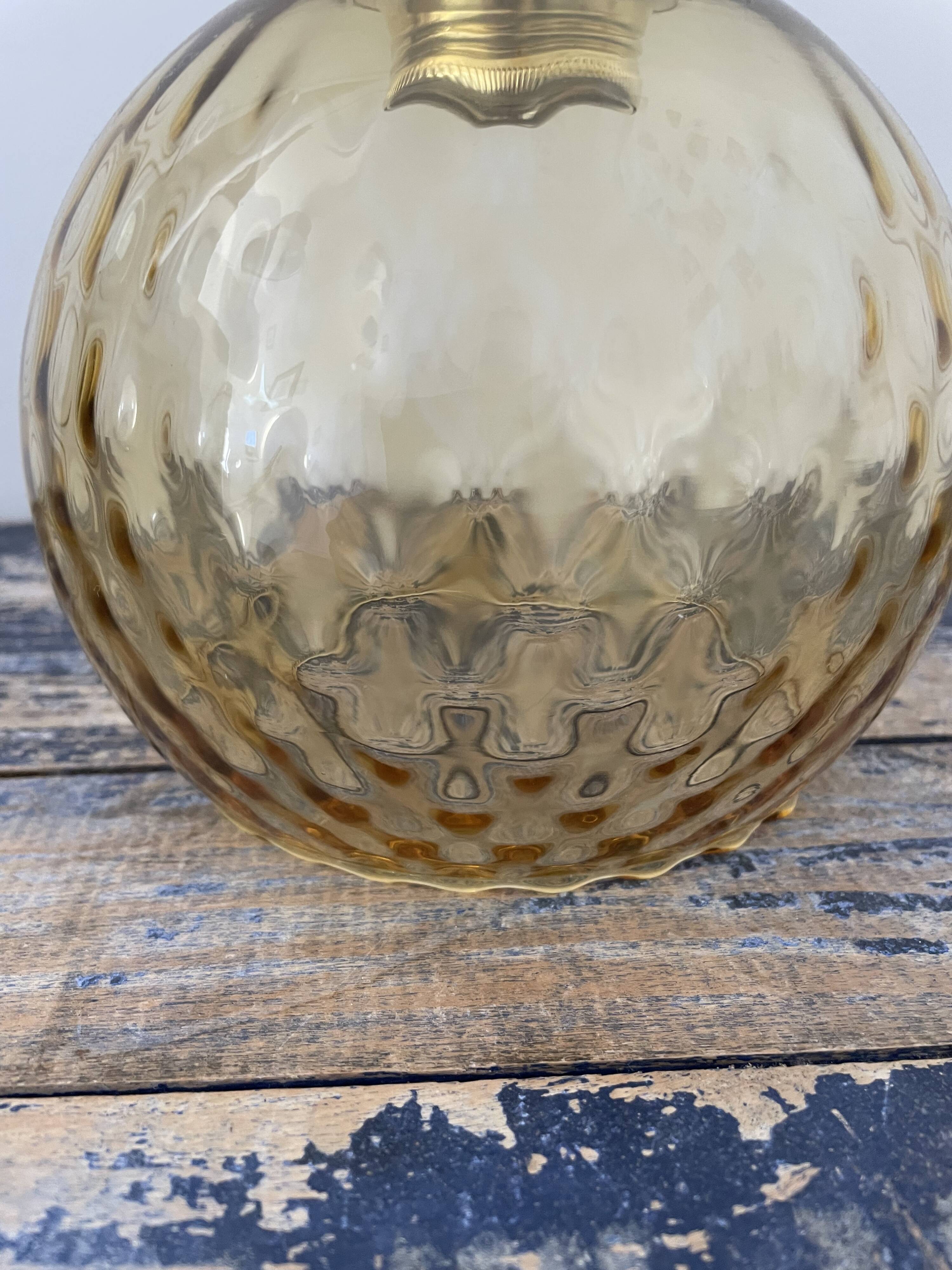 New electrified golden globe wall lamp