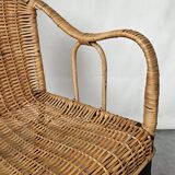Vintage rattan armchair