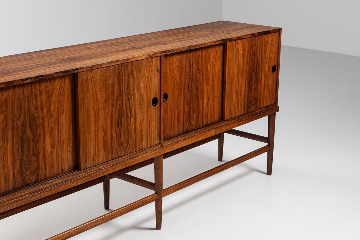 Unusual highboard or sideboard in rosewood Denmark 1967