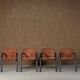 Fauteuil vintage A 320 par Wulf Schneider et Ulrich Boehme pour Thonet années 1980 en velours Polarity (ensemble de 3)