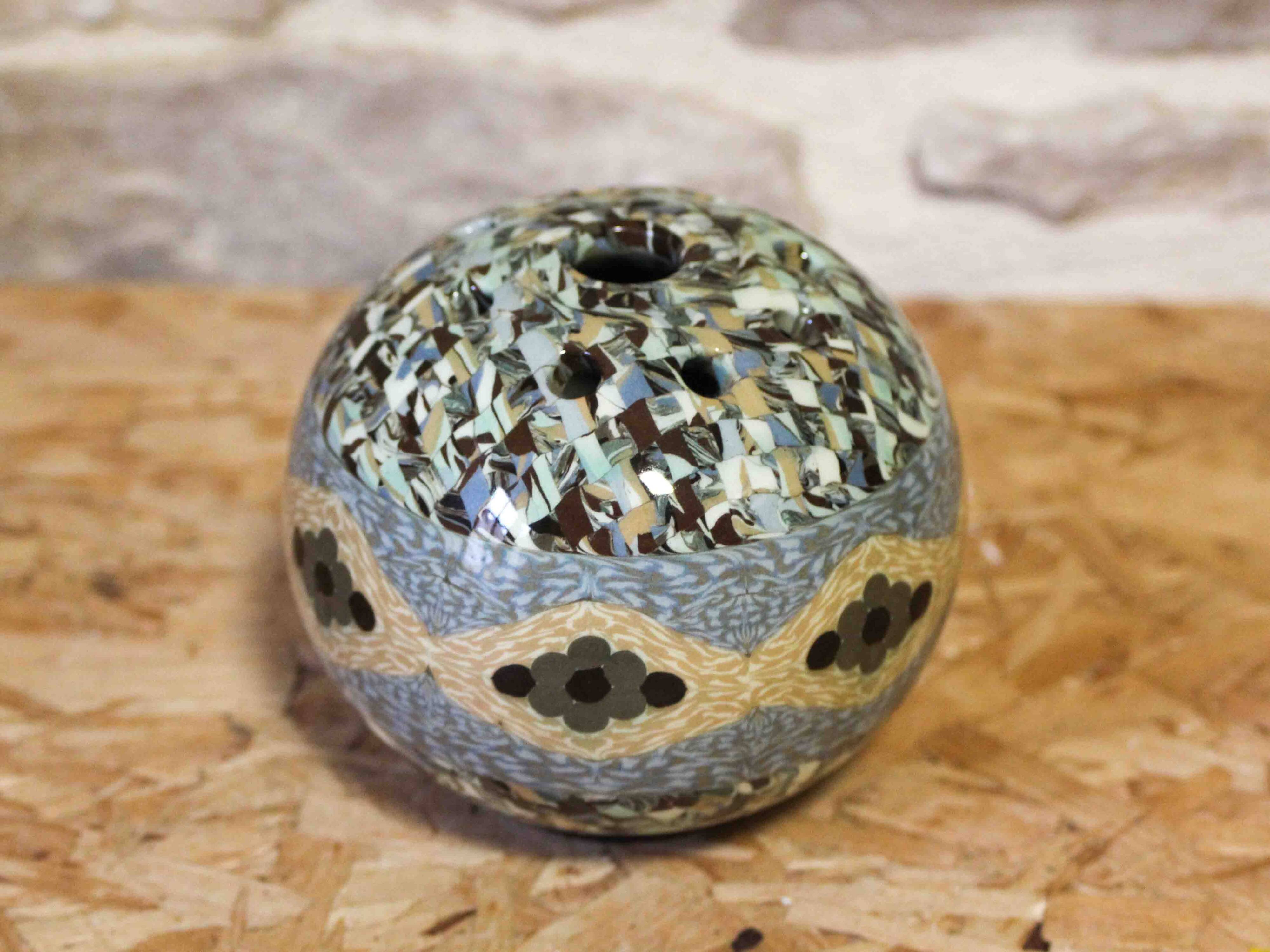 Ceramic flower holder by Jean Gerbino Vallauris