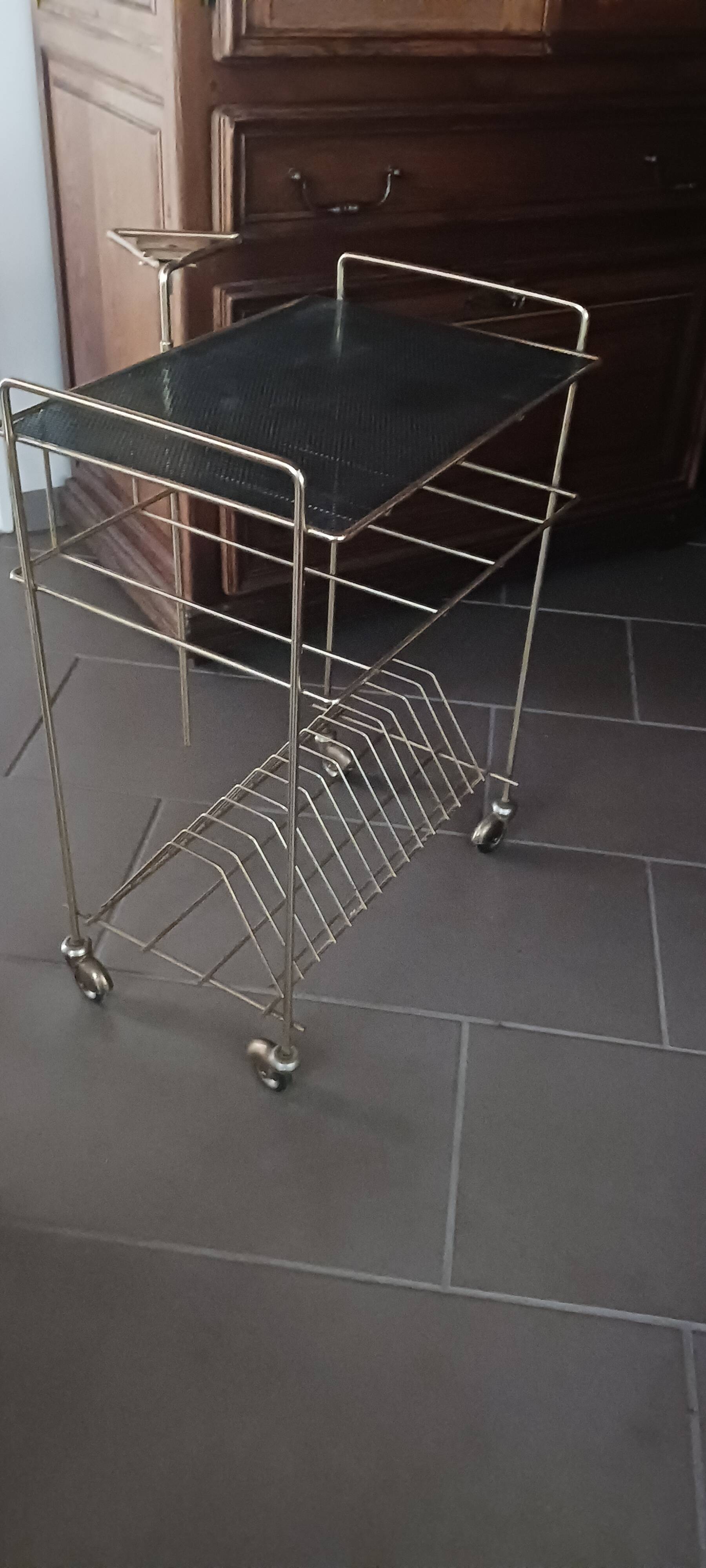 Desserte porte vinyles et platine