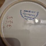 Plate scallop shell Hb Henriot Quimper