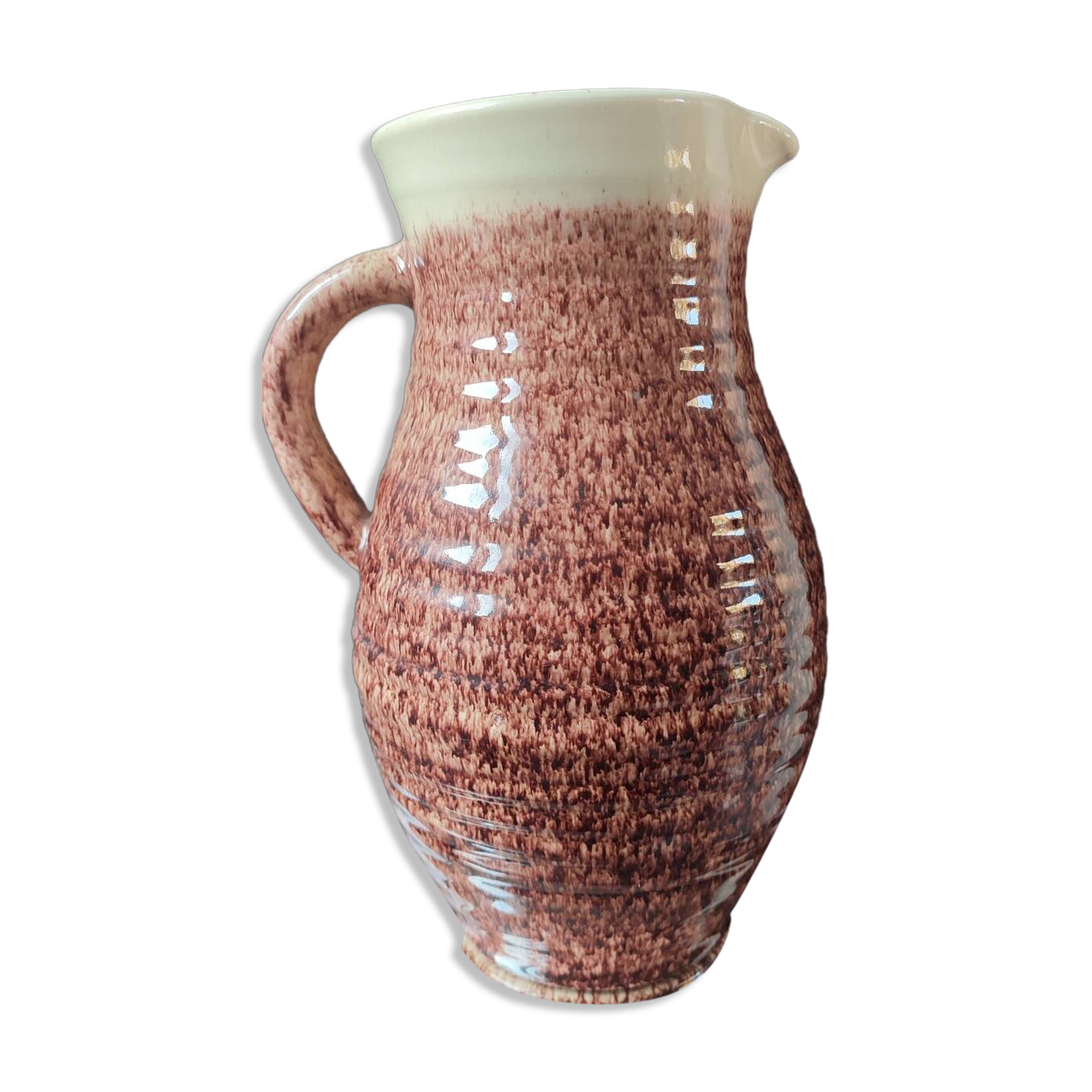 Vintage ceramic pitcher by Accolay