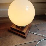Bedside lamp, table lamp, white opaline globe