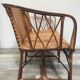 Woven rattan sofa