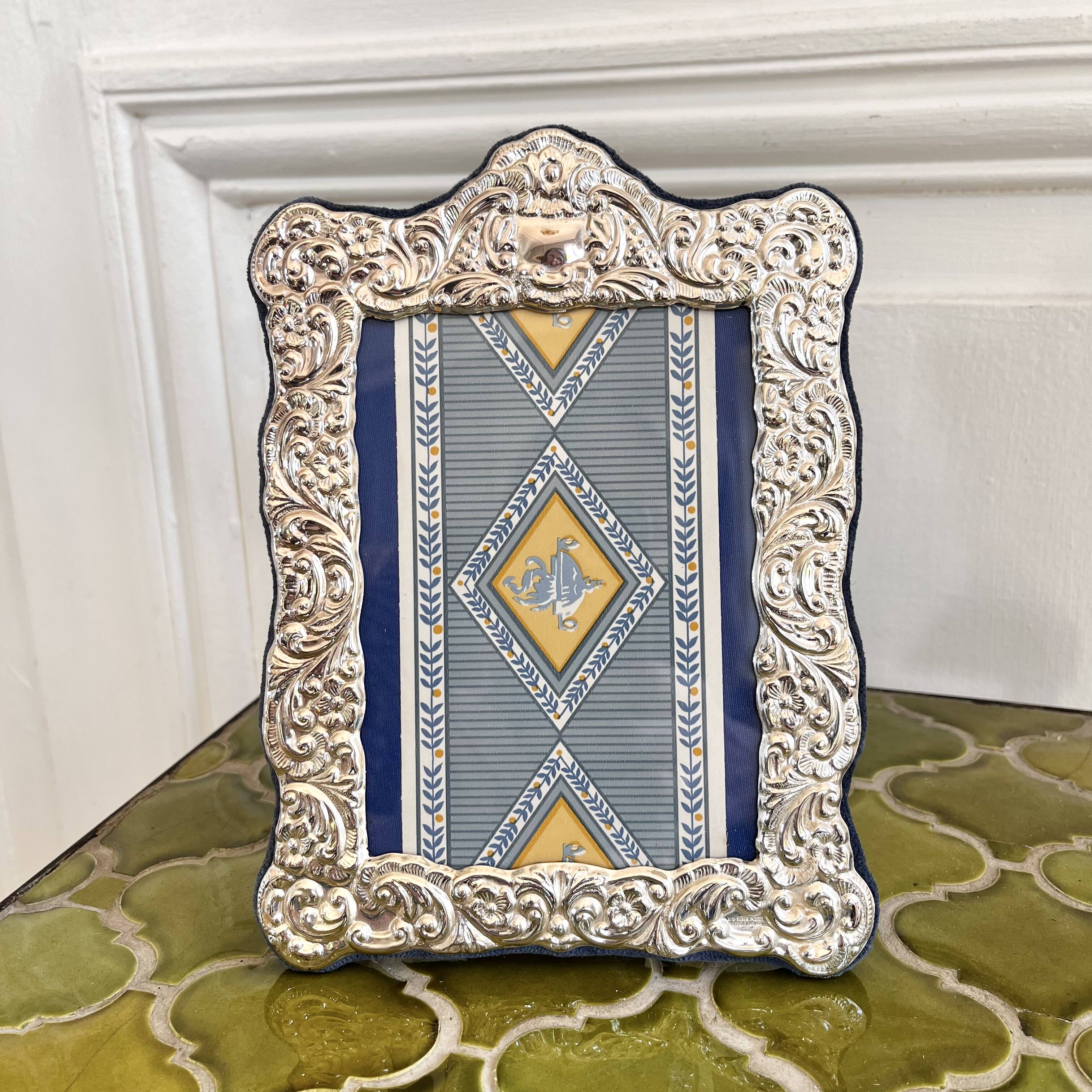 Silver plated photo frame