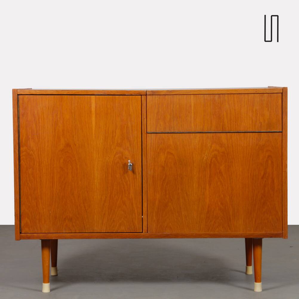 Meuble bar vintage en bois des années 1960