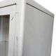 Vintage white industrial apothecary cabinet / display case