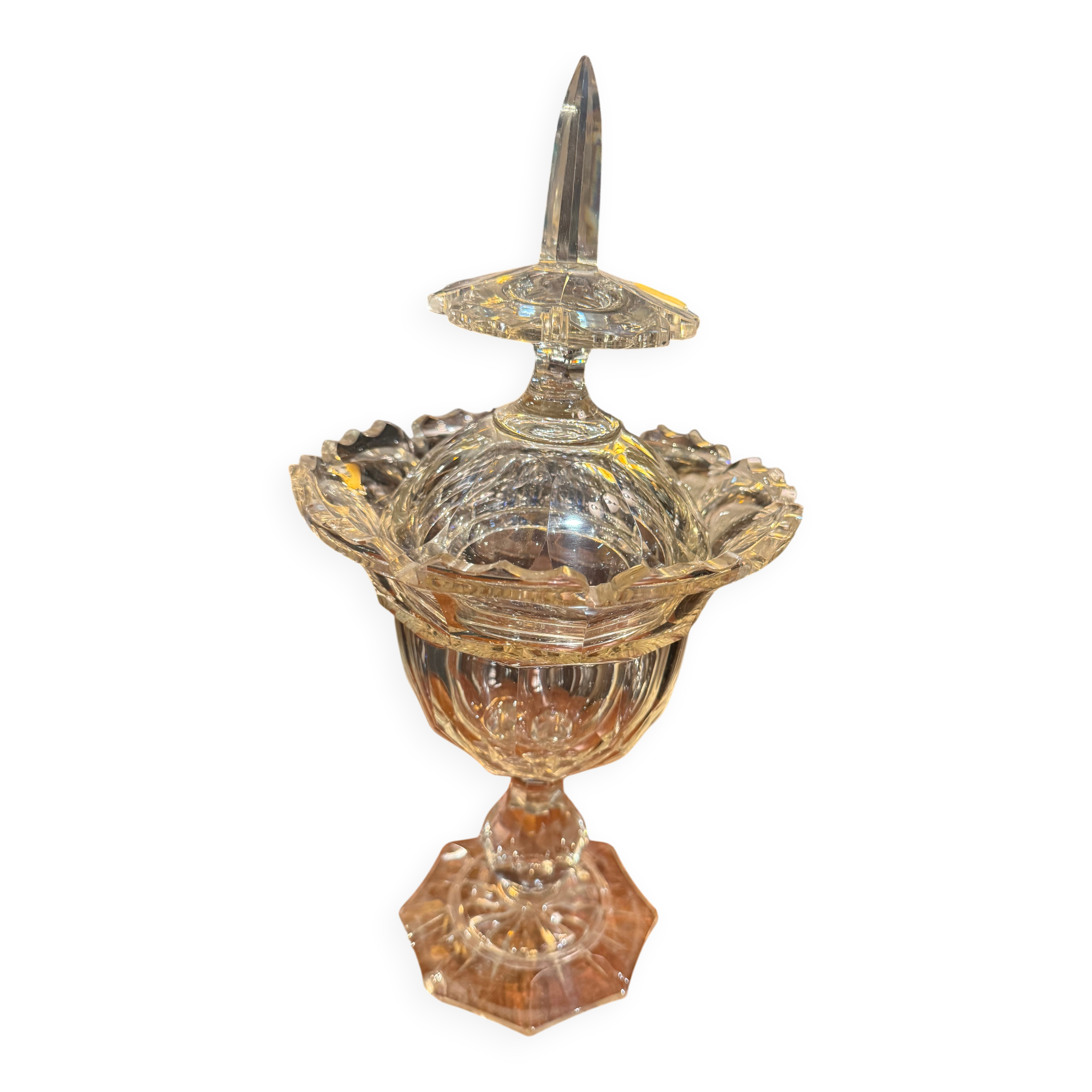 Crystal biscuit jar