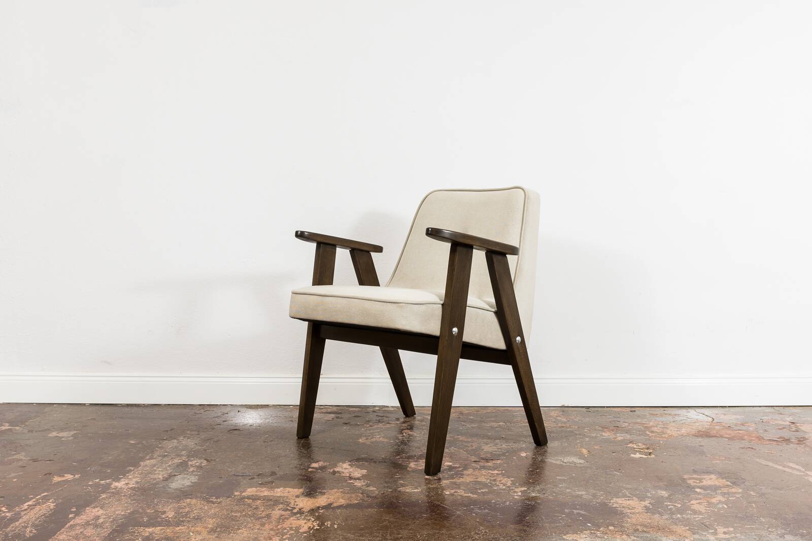 Iconic Polish Mid-Century Armchair 366 by Józef Chierowski 1960's