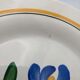 Lot 10 dessert plates digoin sarreguemines model dunkirk floral decoration