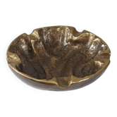 Brass mid-century vintage brutalist catchall