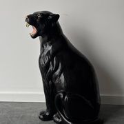 Ceramic panther, Italy 1970