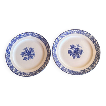 Lot de 2 assiettes à desssert Sarreguemines modèle "Helsingör"