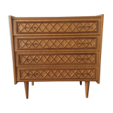 Vintage with rattan dresser