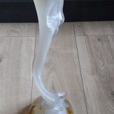Vase patte de verre signé