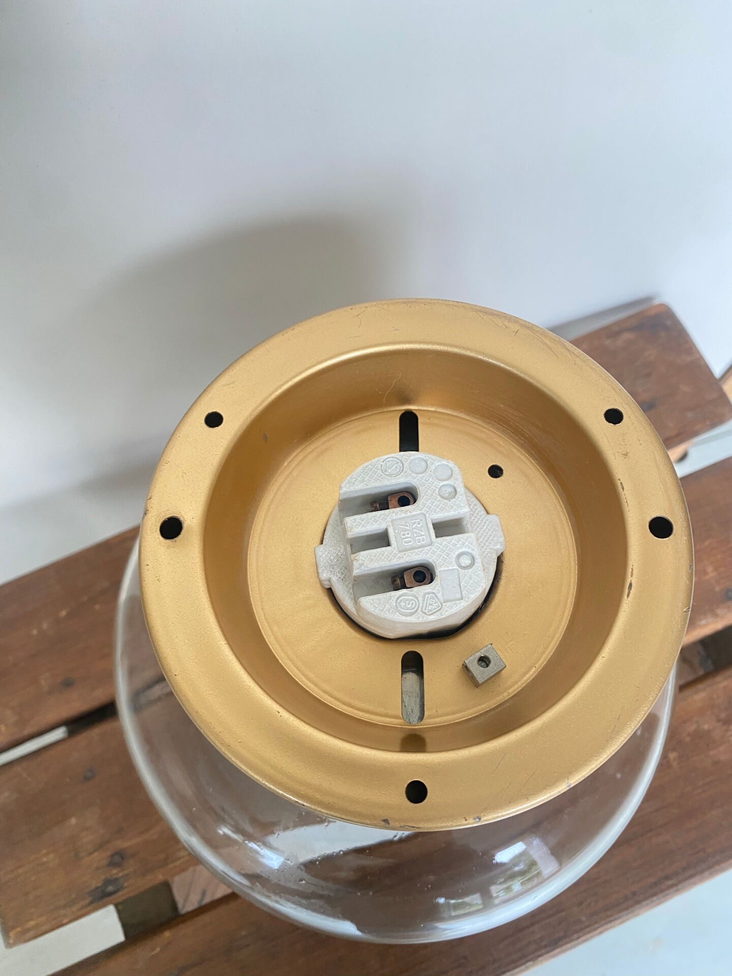 Vintage 70's wall-mounted ceiling light