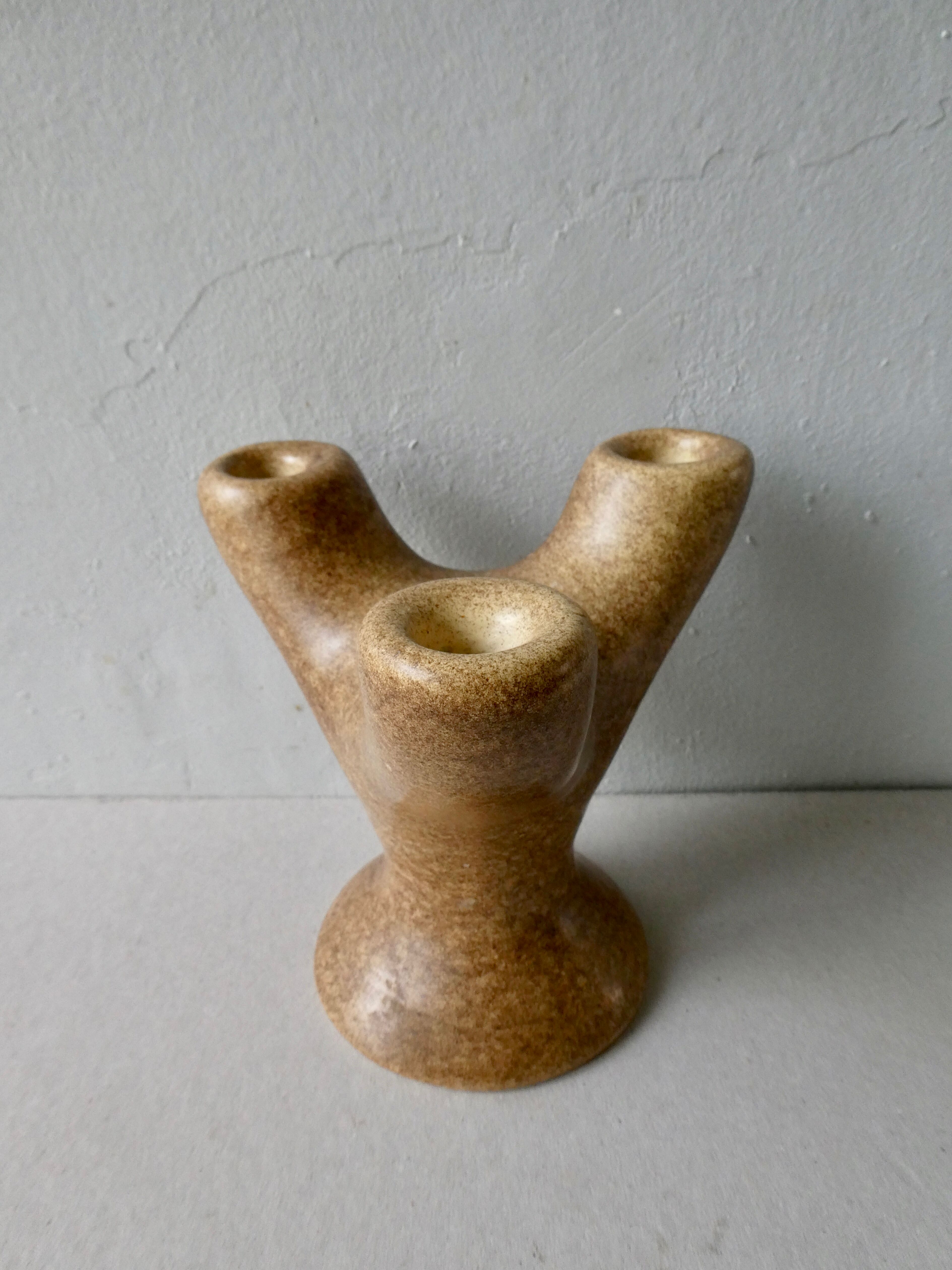 Ceramic chandelier organic form, Max Idlas, 60s