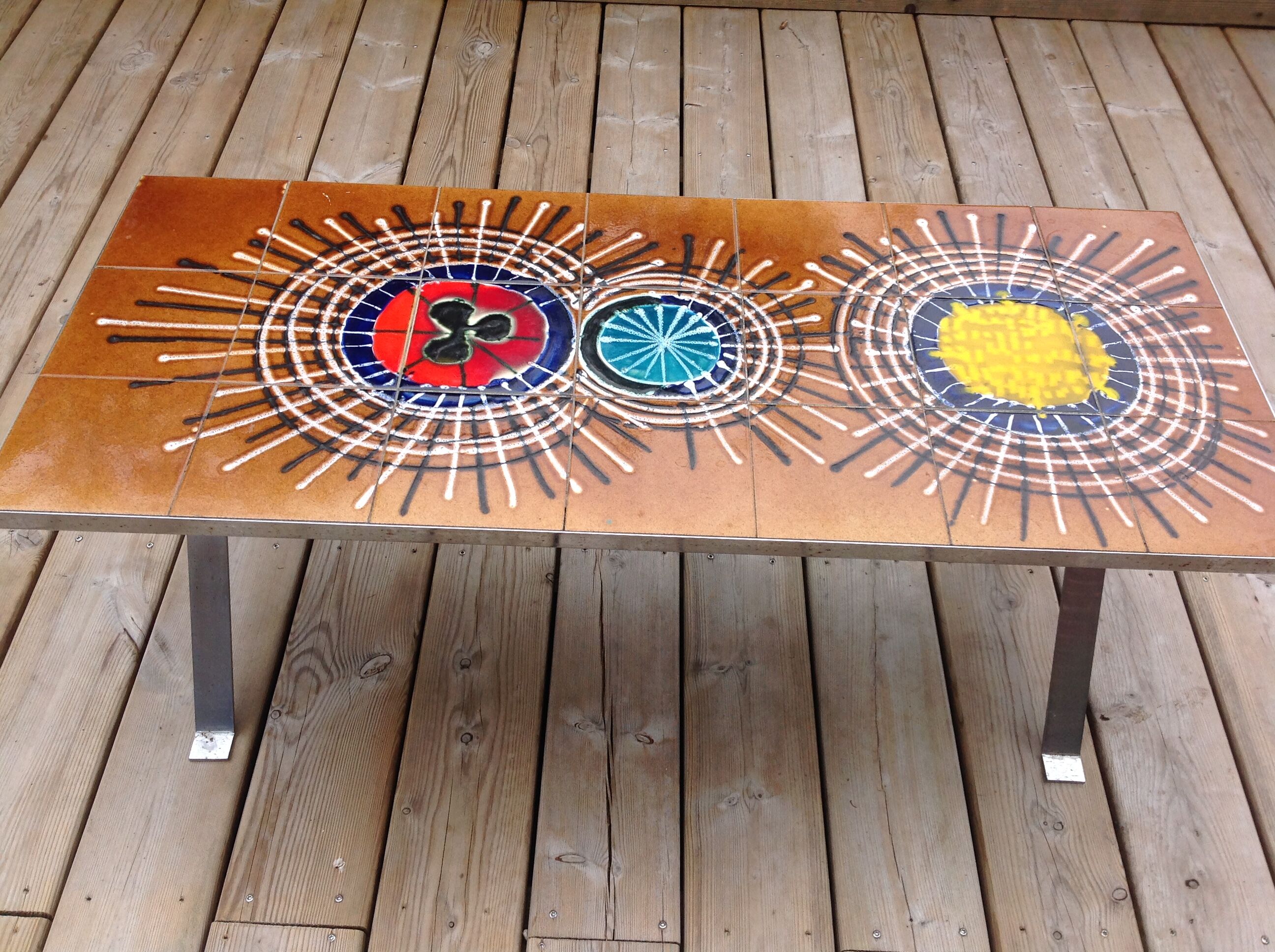 Vintage ceramic coffee table