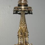 Rare pair of 19th century bronze candlesticks
